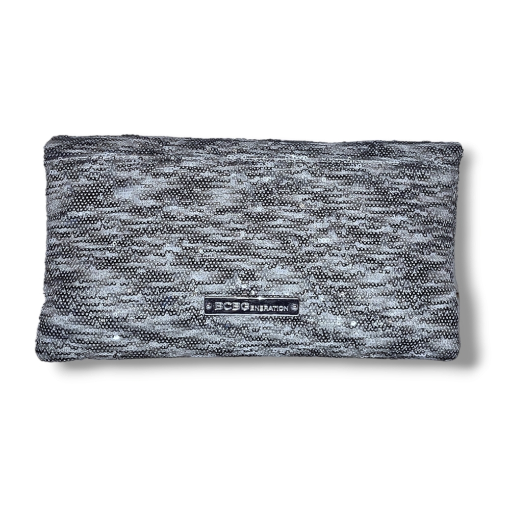 BCBGeneration Foldover Sequin Clutch